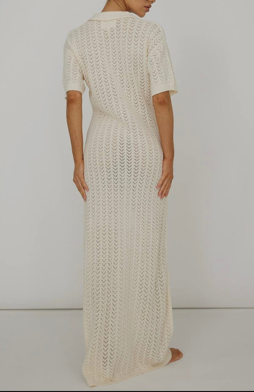 Knit VNeck Maxi