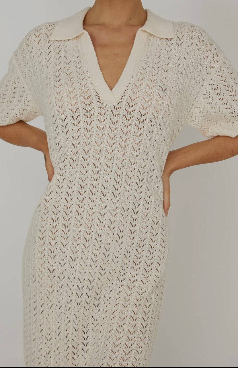 Knit VNeck Maxi