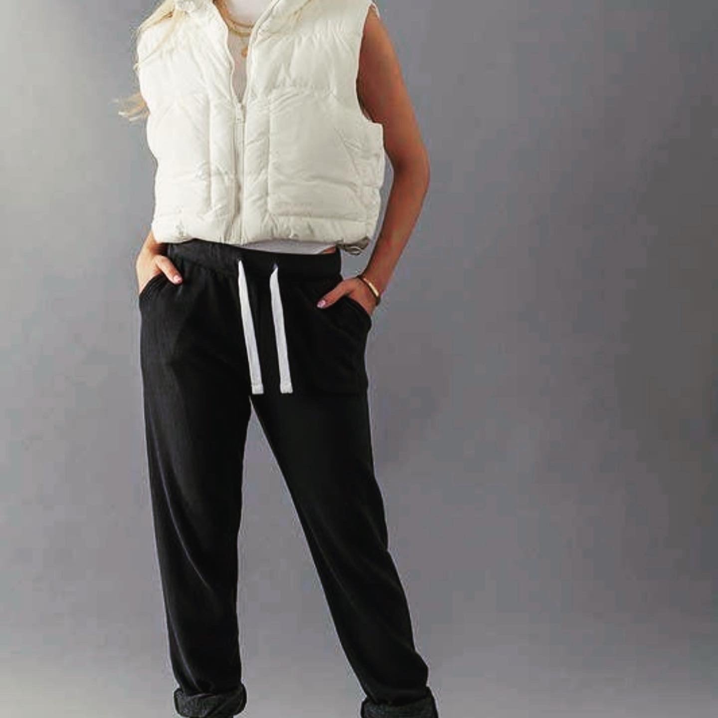 Cropped Puffer Vest