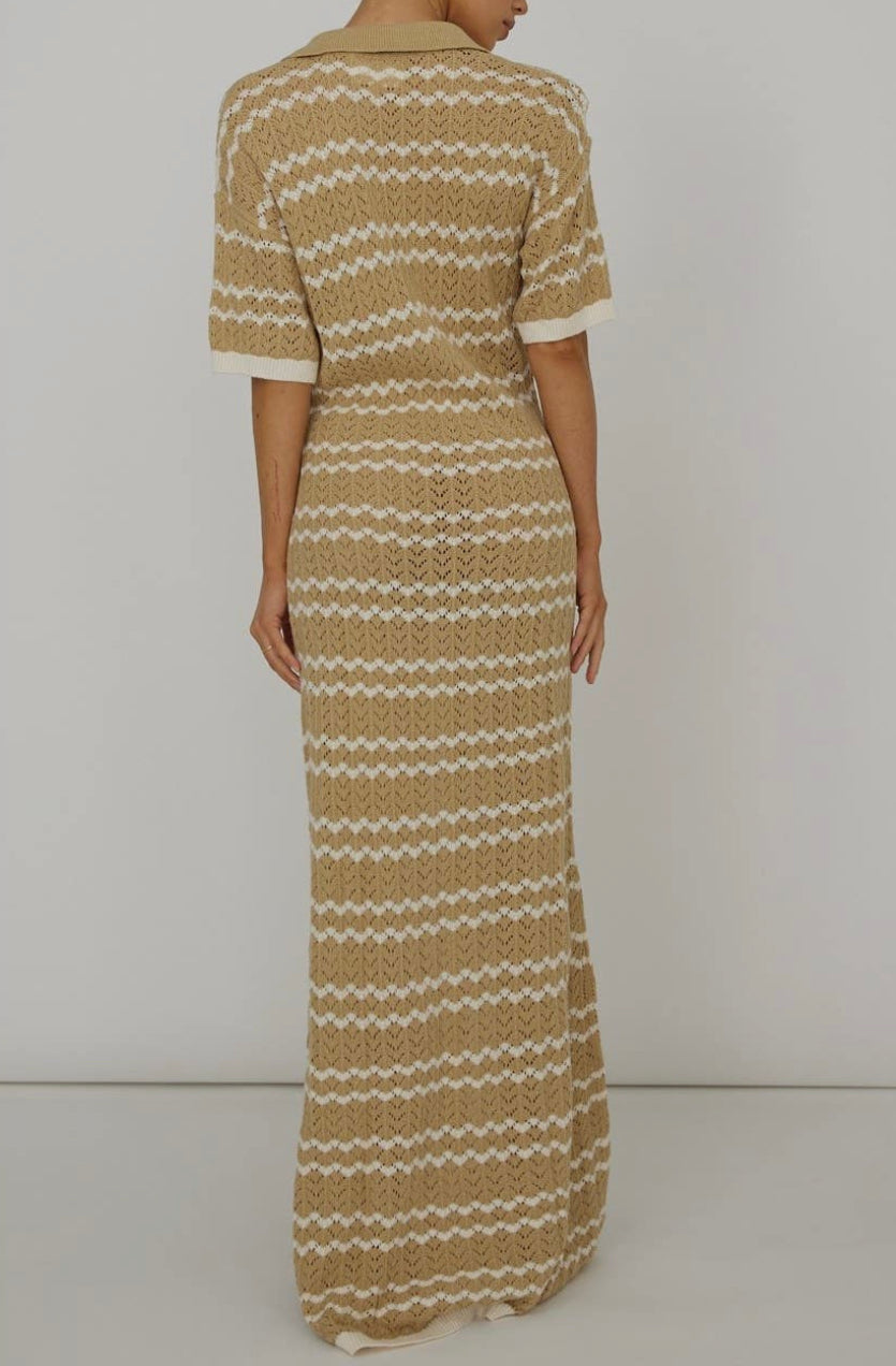 Knit VNeck Maxi