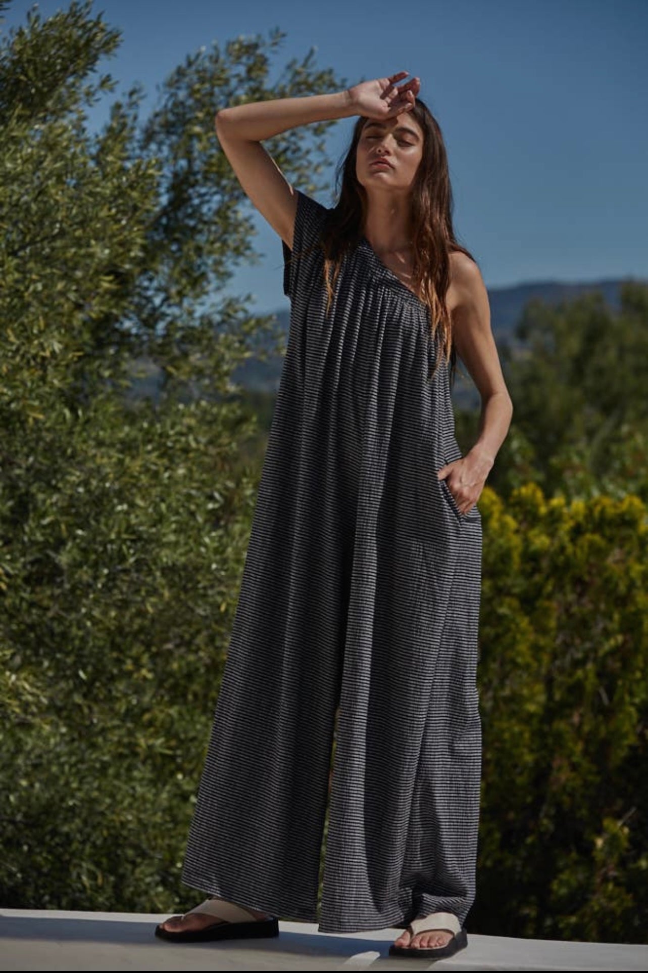 Stripe Jumpsuit