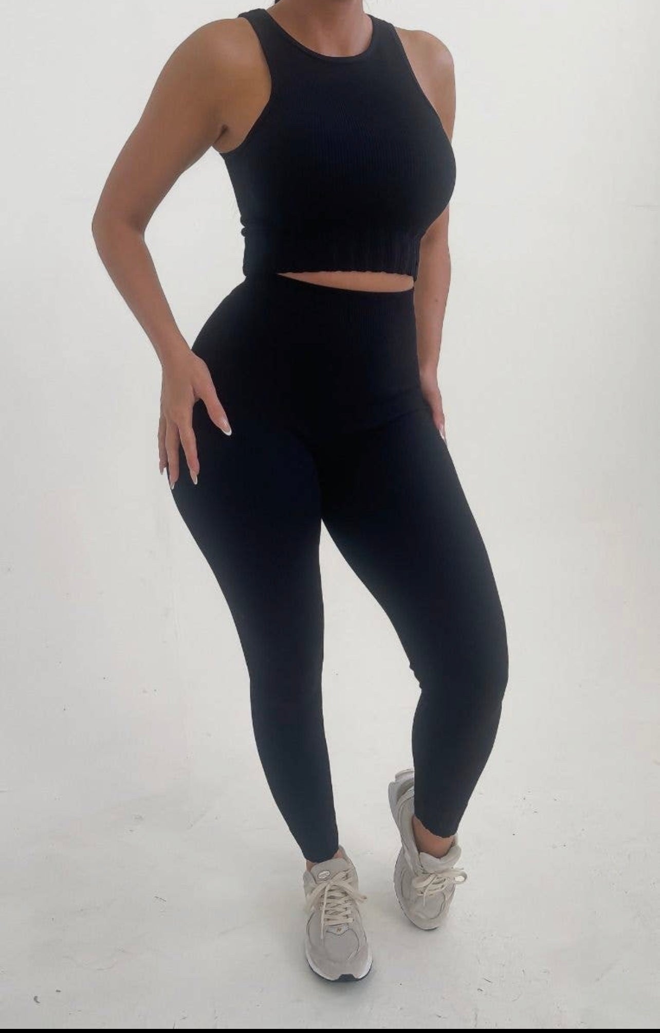 Fitted Tank And Pants Set