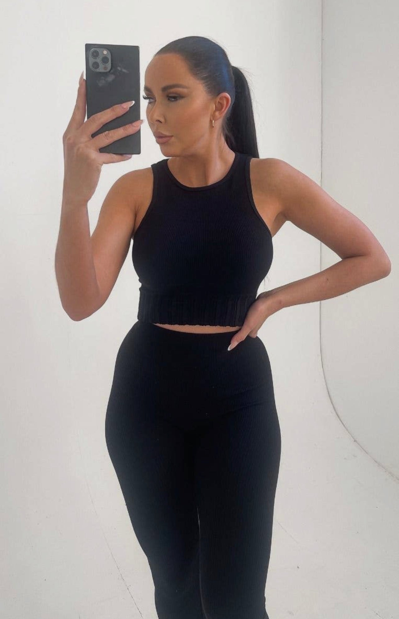 Fitted Tank And Pants Set