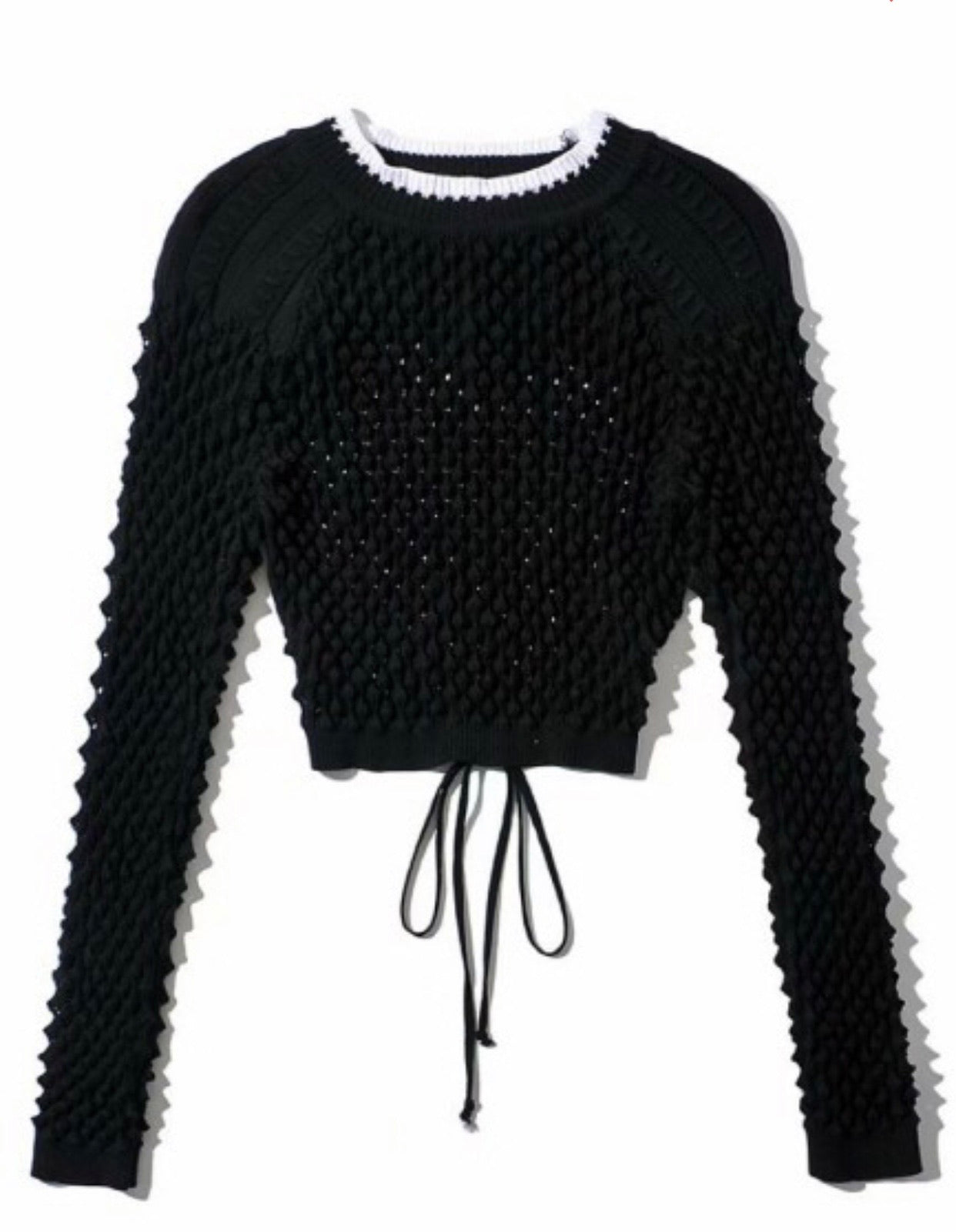 Long Sleeve Open Knit Sweater Top