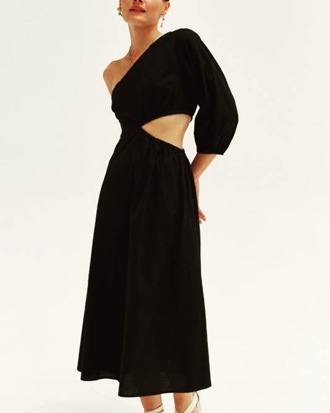 One Shoulder Cut Out Dress