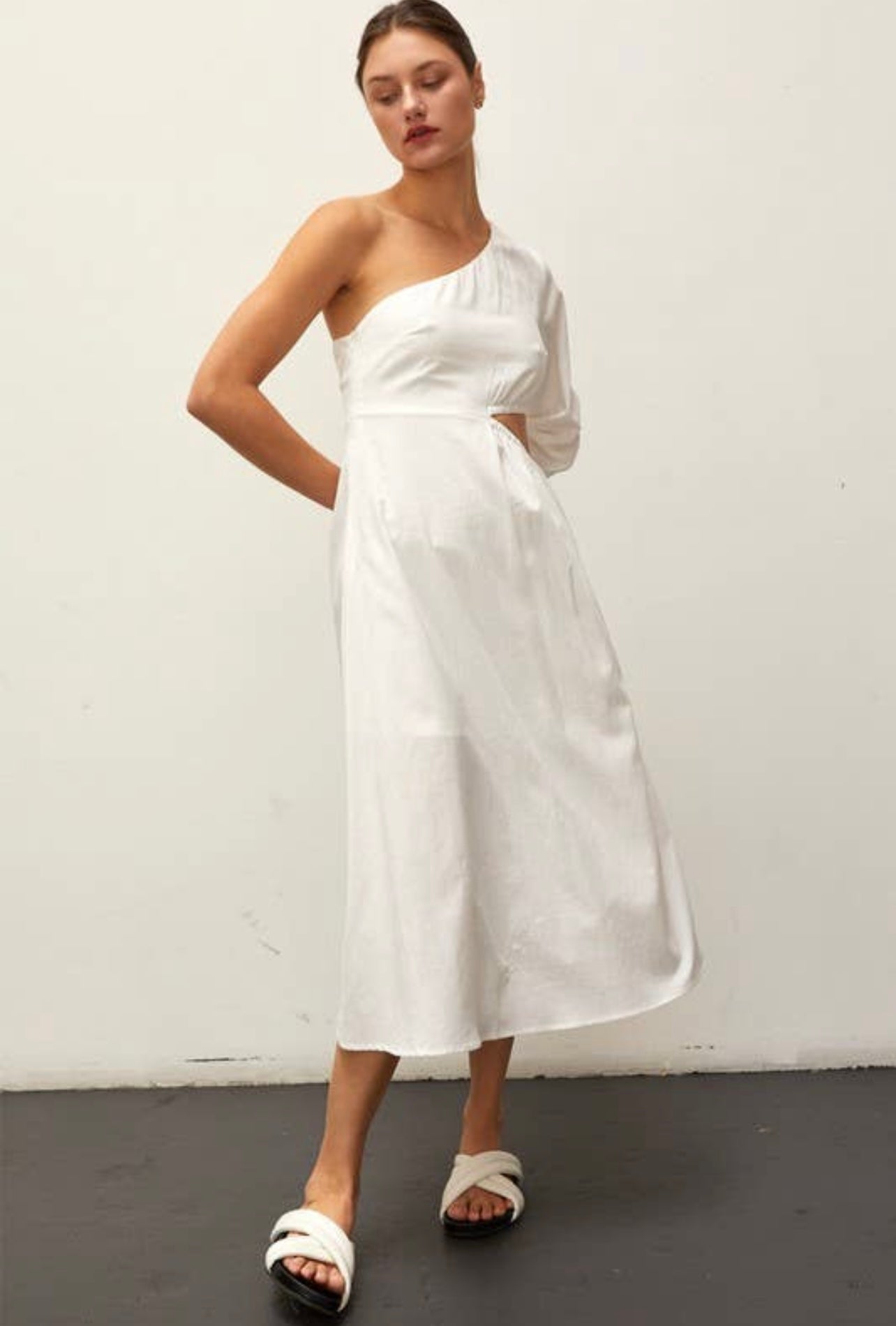 One Shoulder Cut Out Dress
