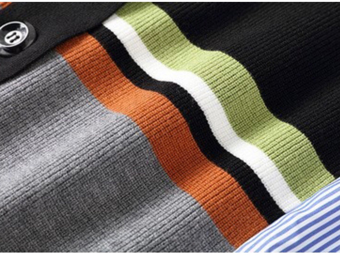 Multi Color Knit Sweater Top