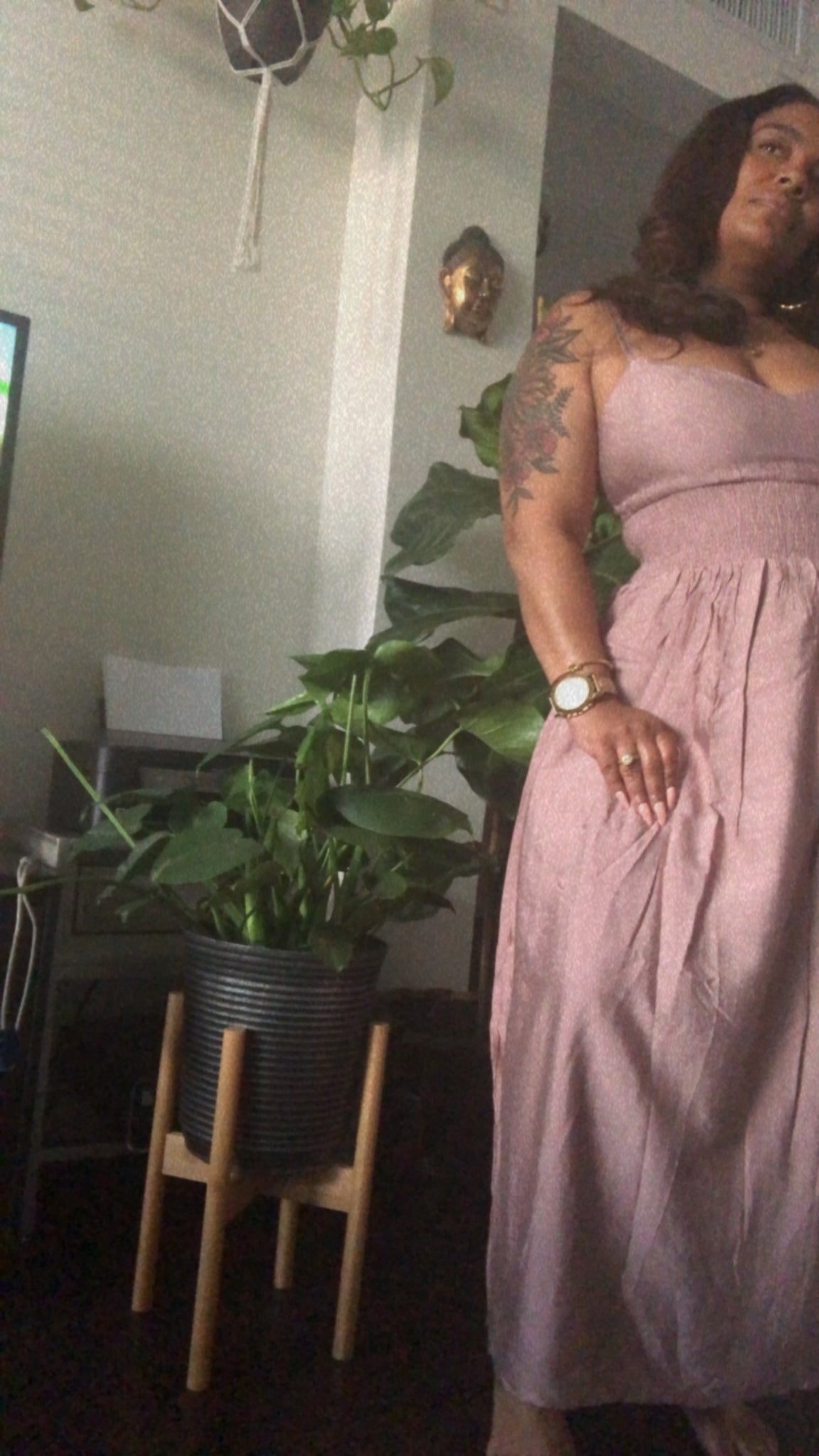 Spaghetti Strap Midi Dress