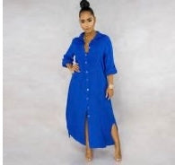 GAUZE LONG SHIRT DRESS