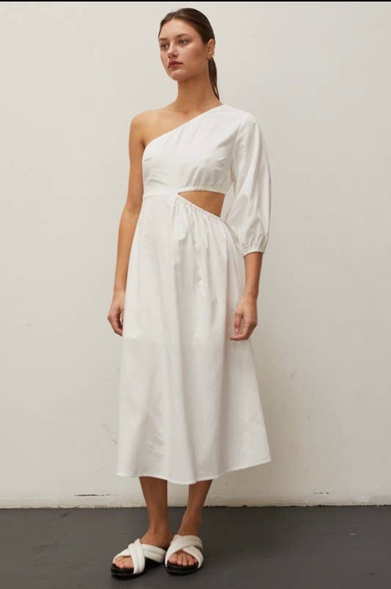 One Shoulder Cut Out Dress