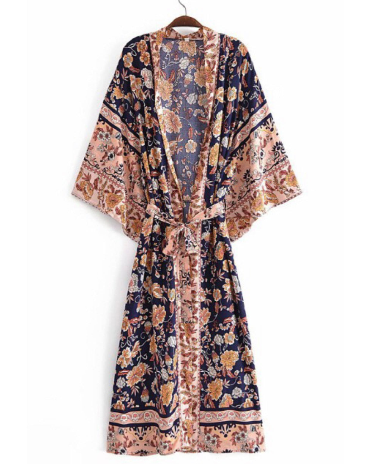 Floral Kimono Style Robe