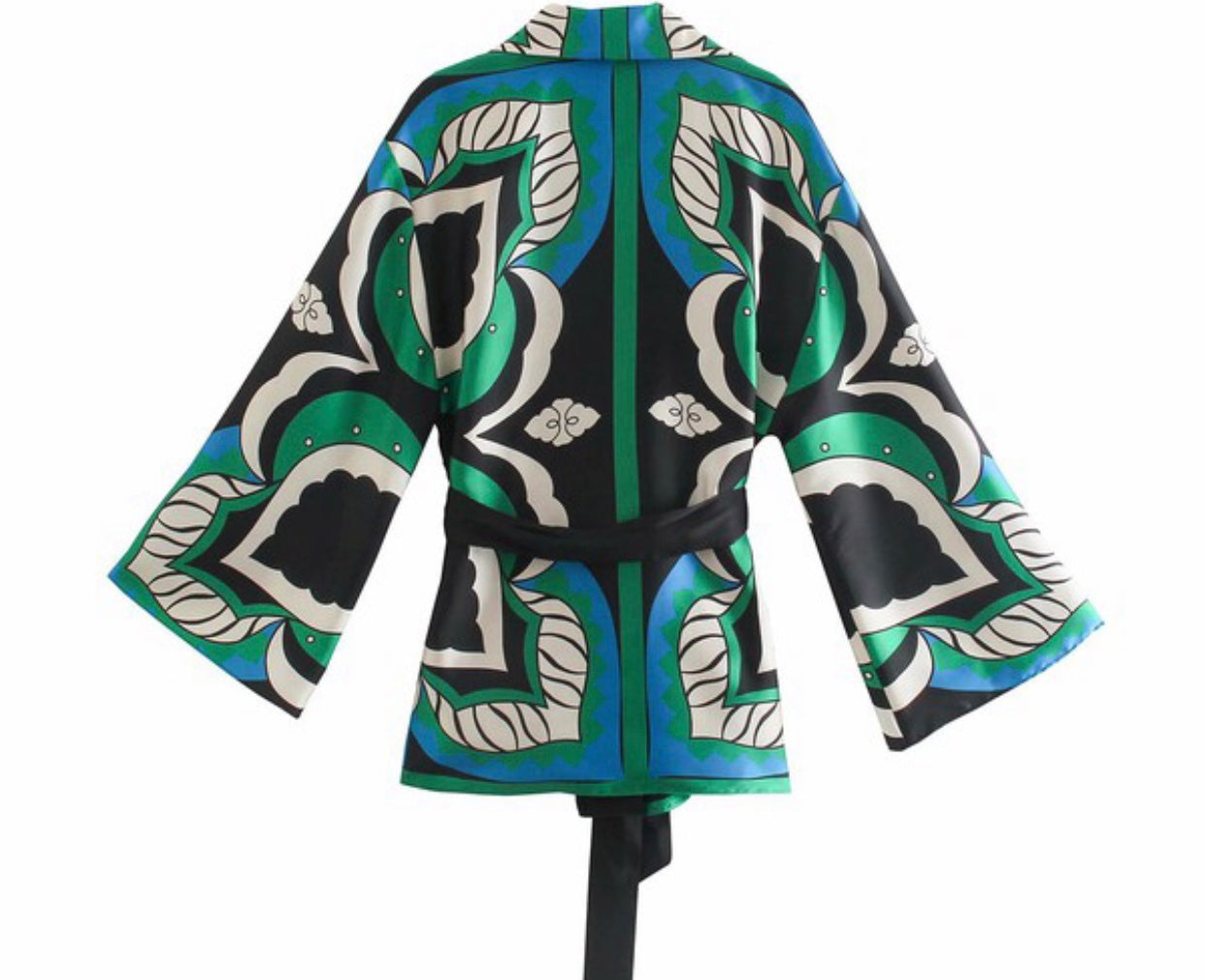 Bermuda Print Kimono Top