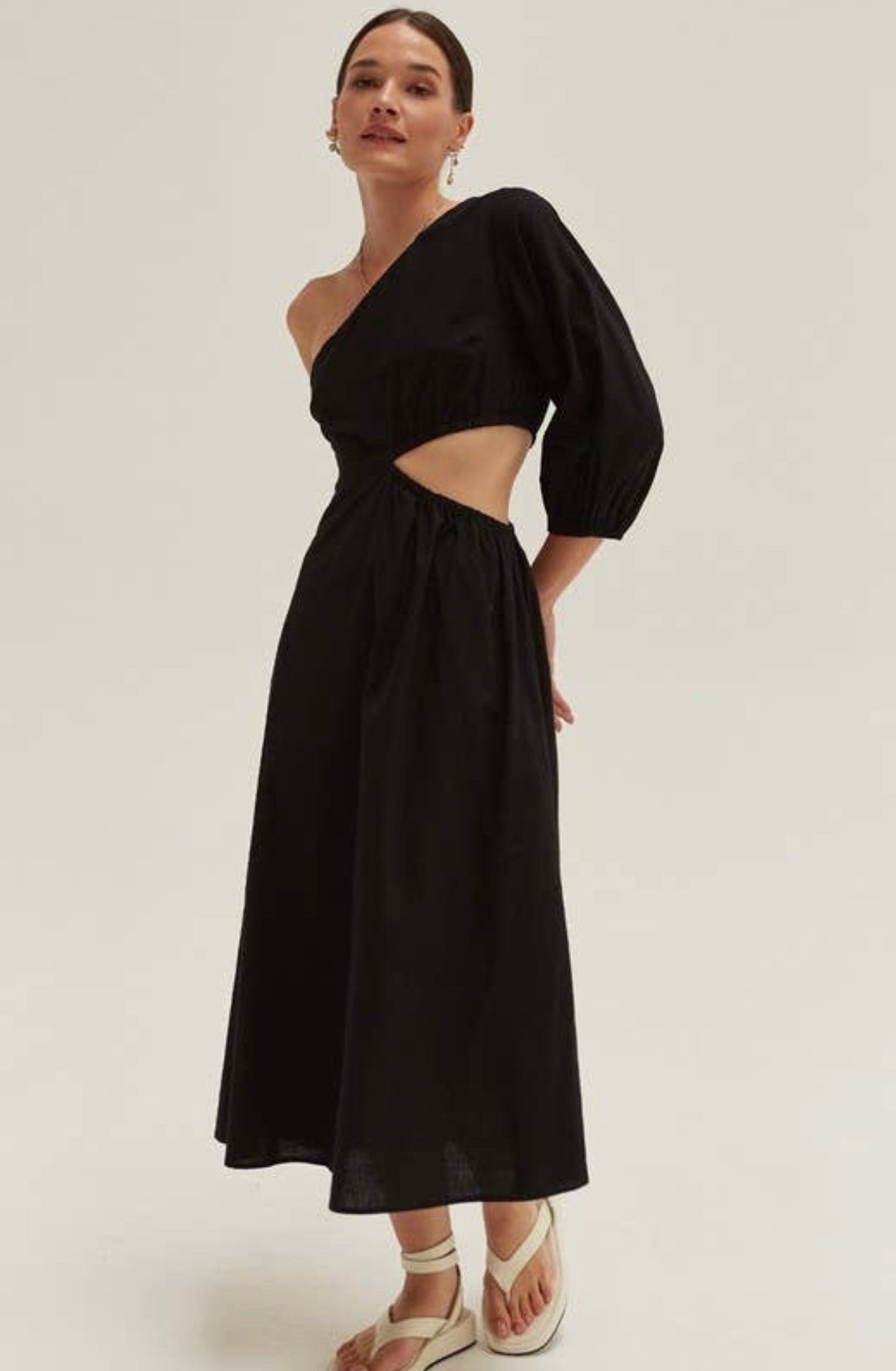 One Shoulder Cut Out Dress