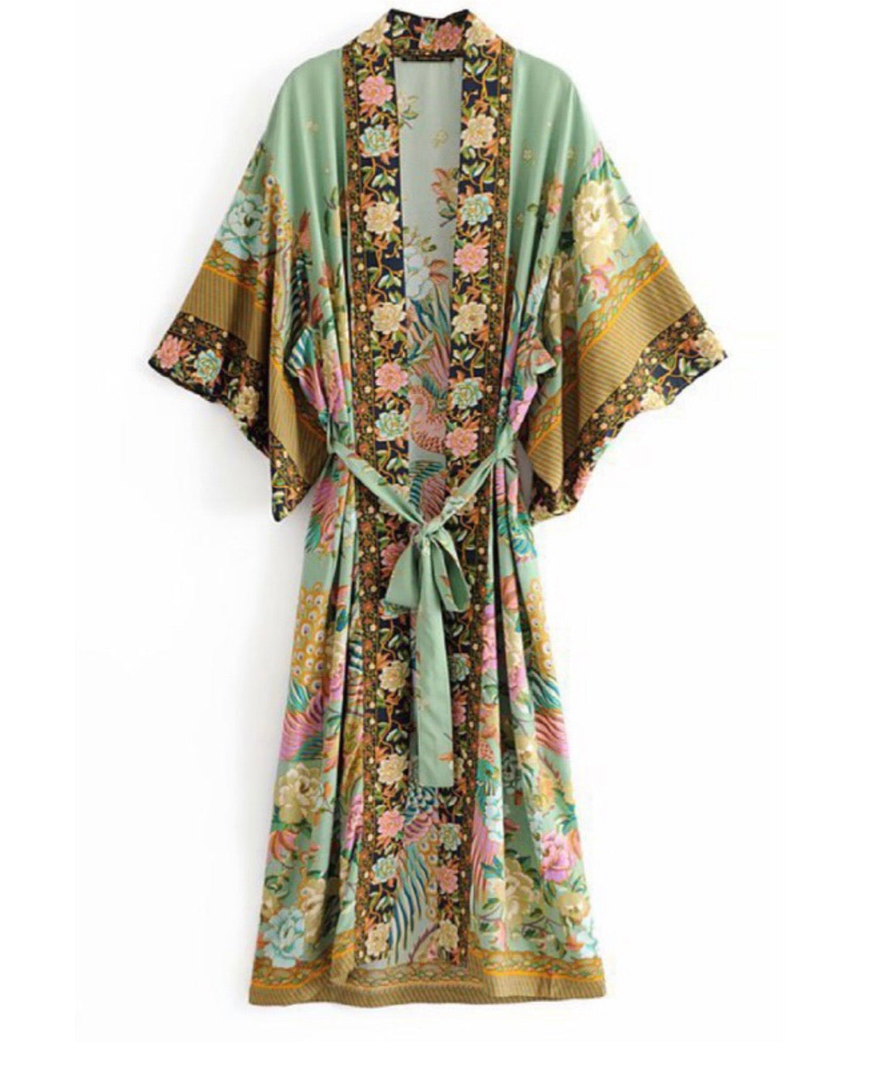 Floral Kimono Style Robe