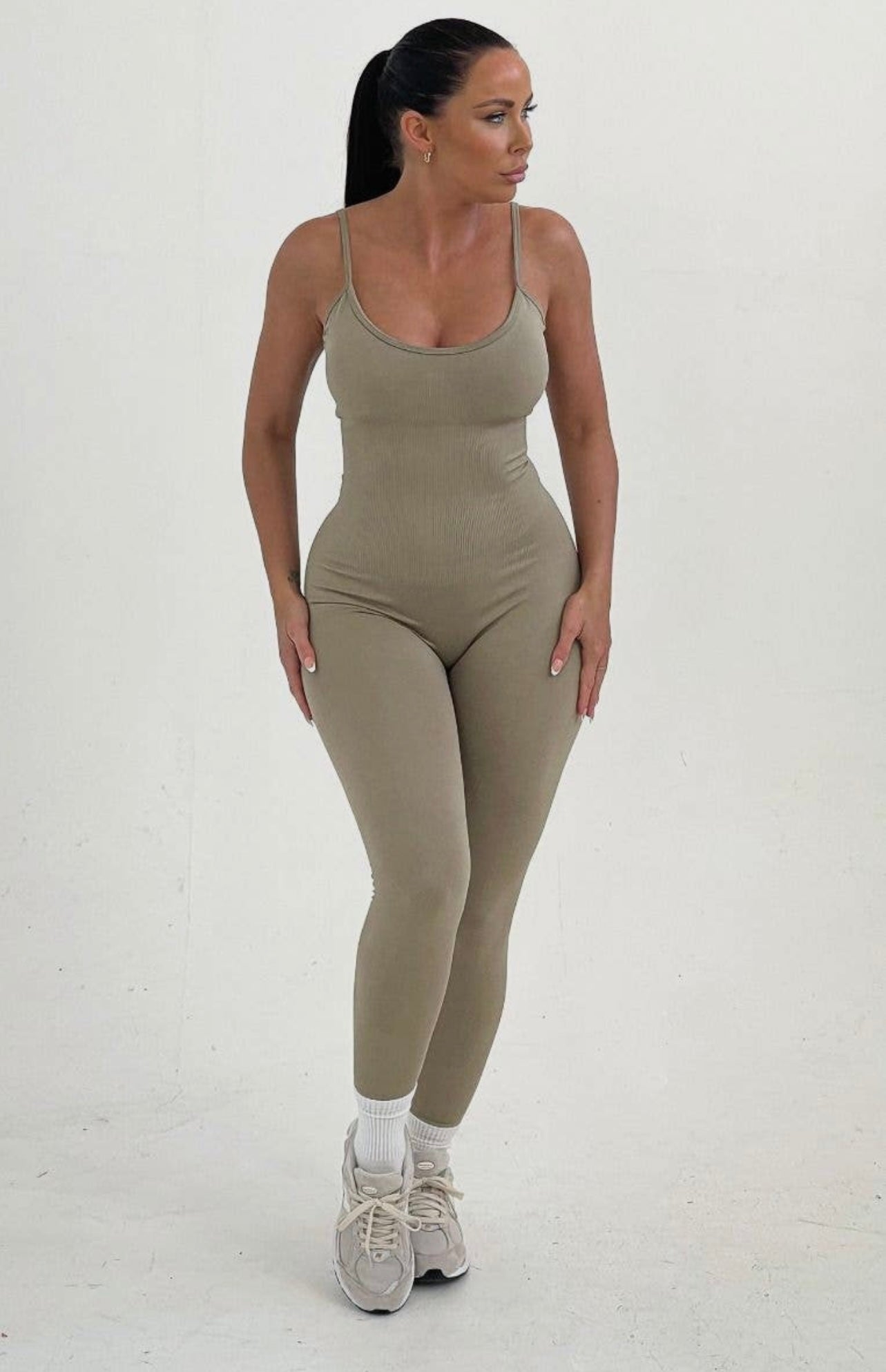 One Piece Ribbed Jumpsuit