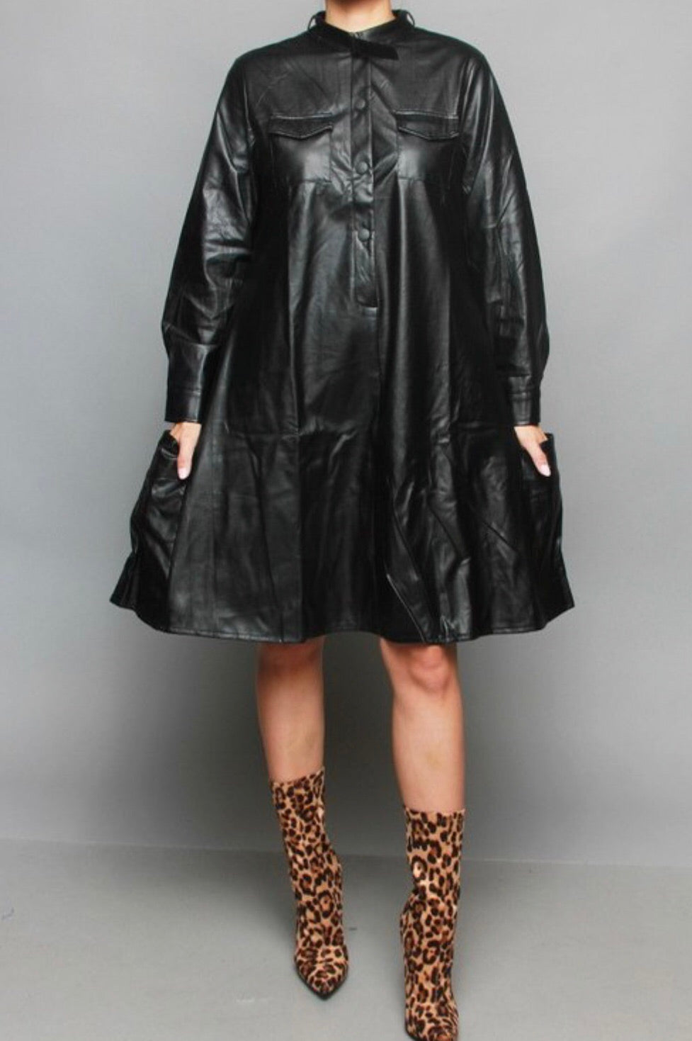 Trinity Vegan Leather Dress