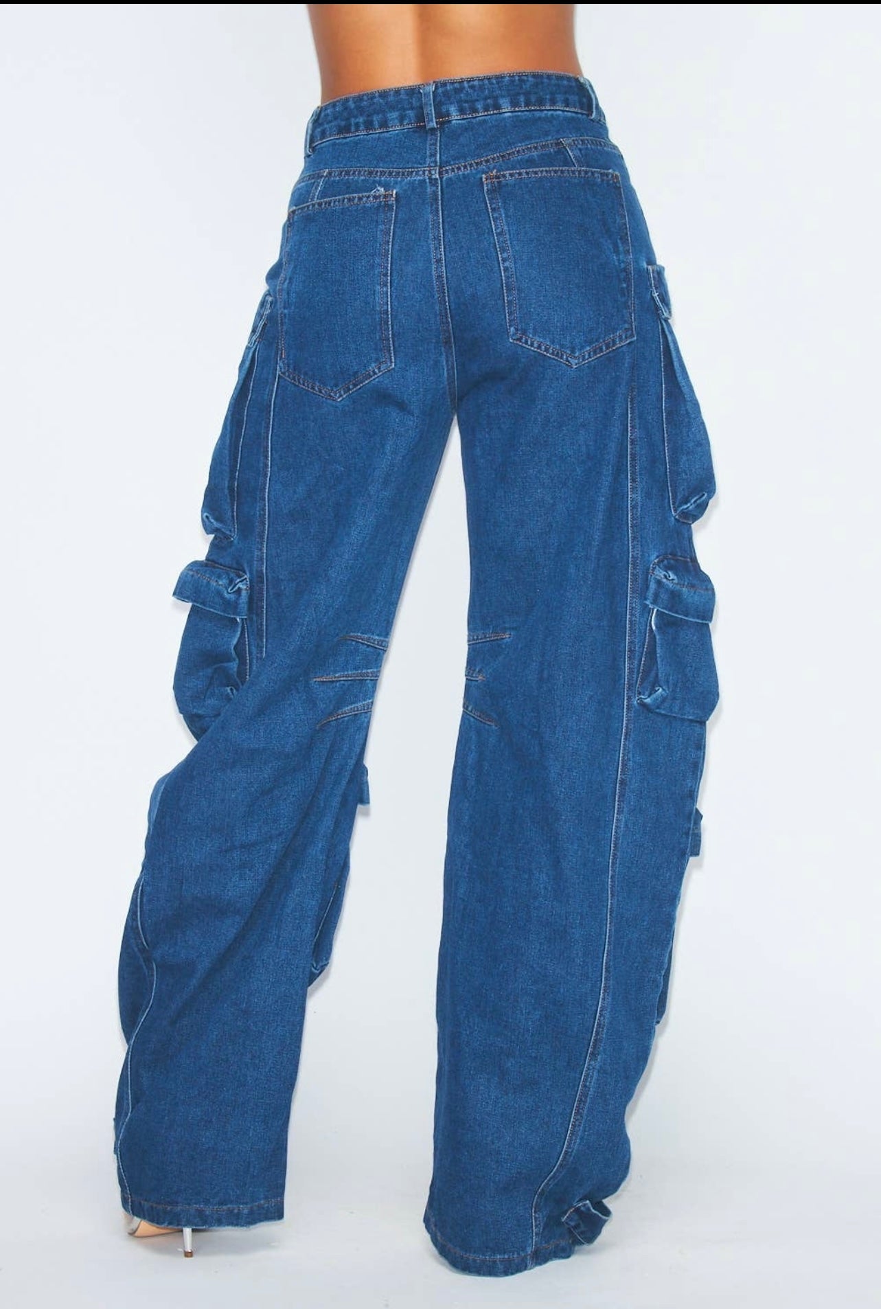 Oversized Denim Cargo