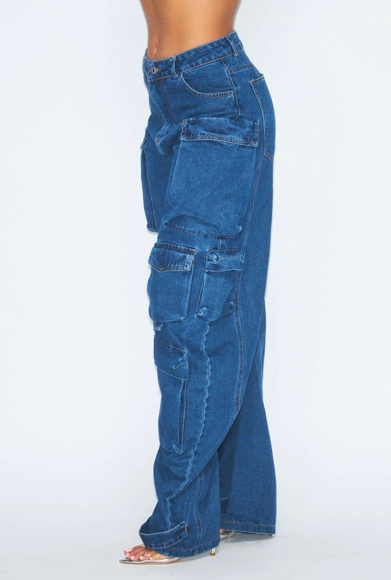 Oversized Denim Cargo