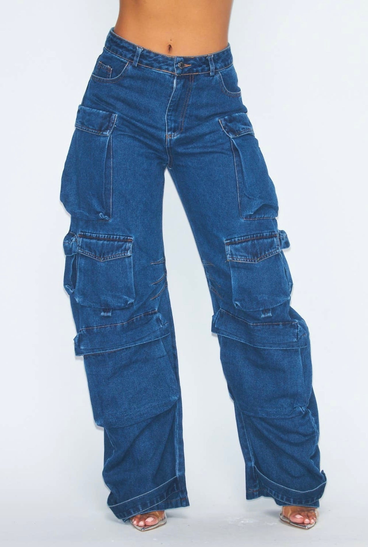 Oversized Denim Cargo