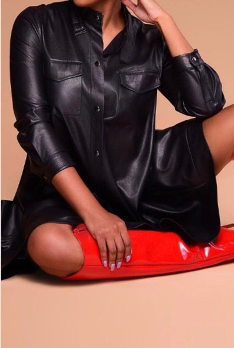 Trinity Vegan Leather Dress