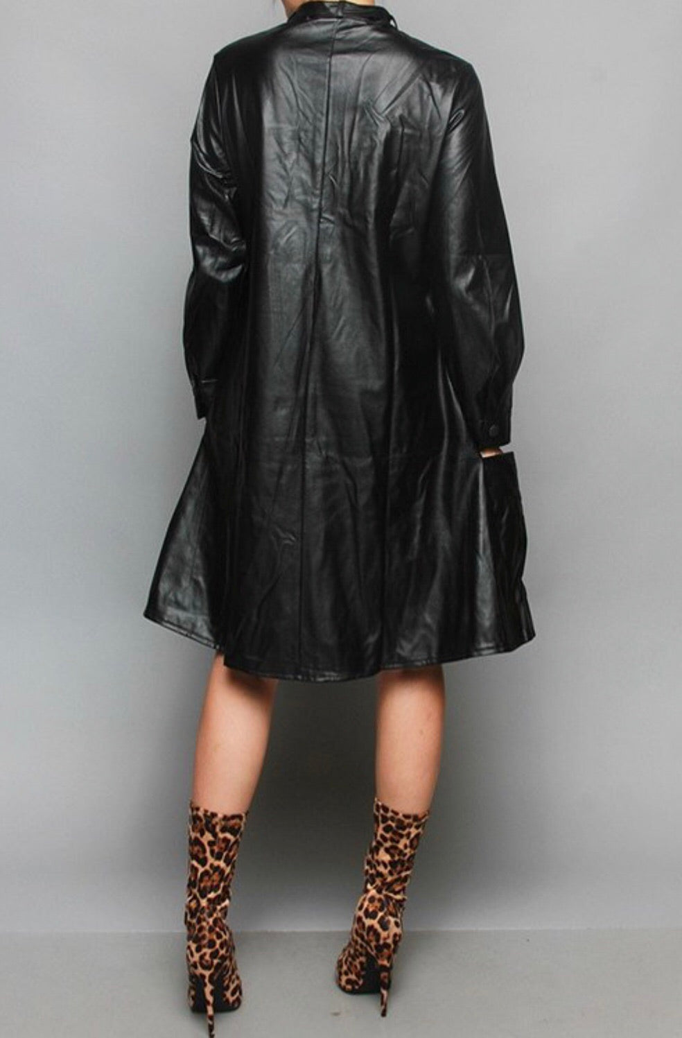 Trinity Vegan Leather Dress