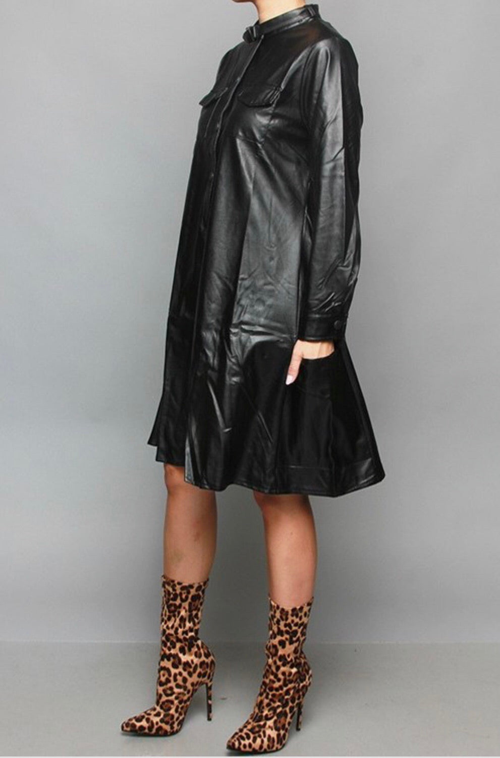 Trinity Vegan Leather Dress